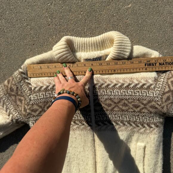 Vintage Outerbound HMS Jacket Boho Fair Isle Sheep Wool Zip Up Jacket MEDIUM - Picture 11 of 11